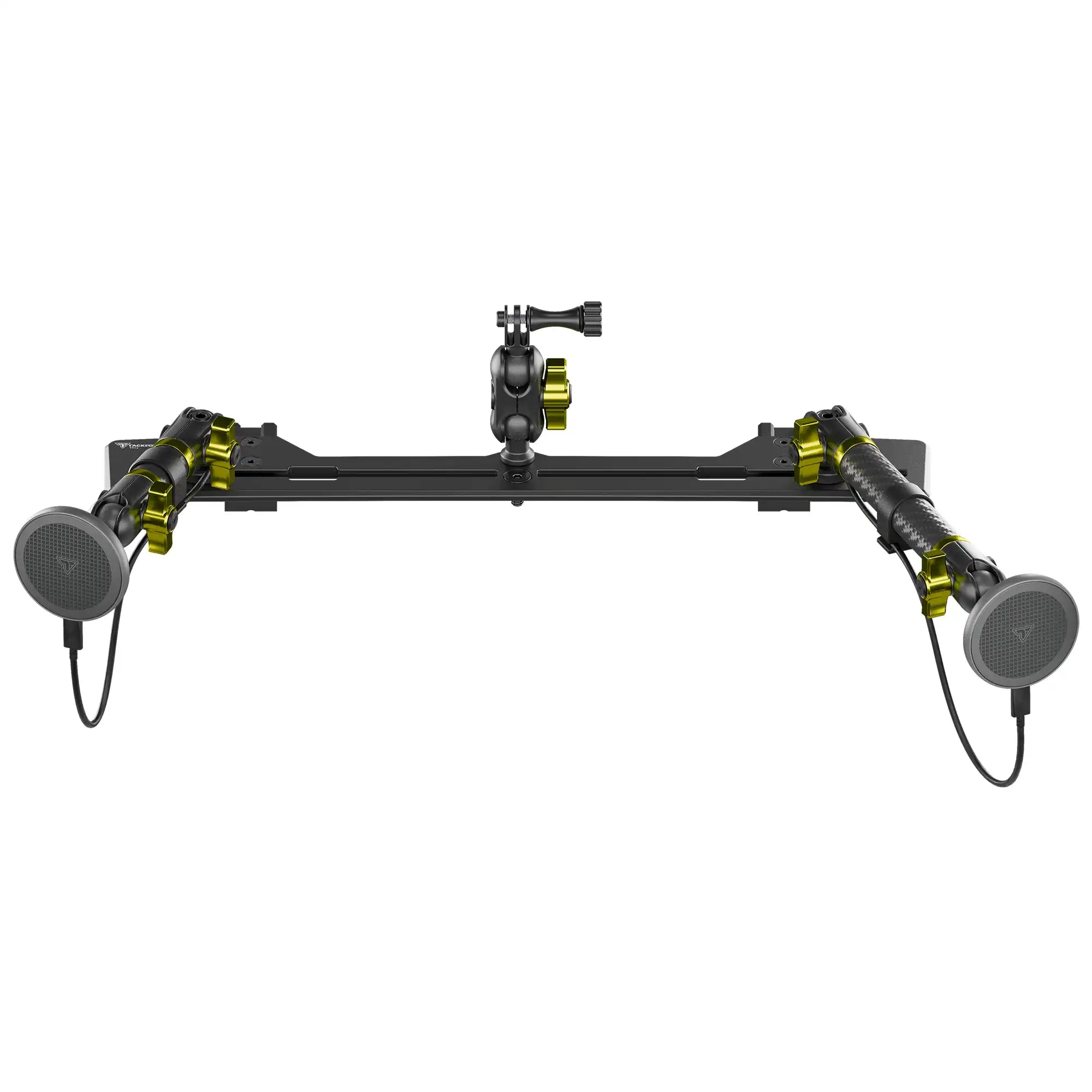 TRAXX™ - Slim Track Dash Bracket With Dual MagSafe Charging Phone Mounts & GoPro Mount | 2021-2026 Ford Bronco & Bronco Raptor (Non-Sport)