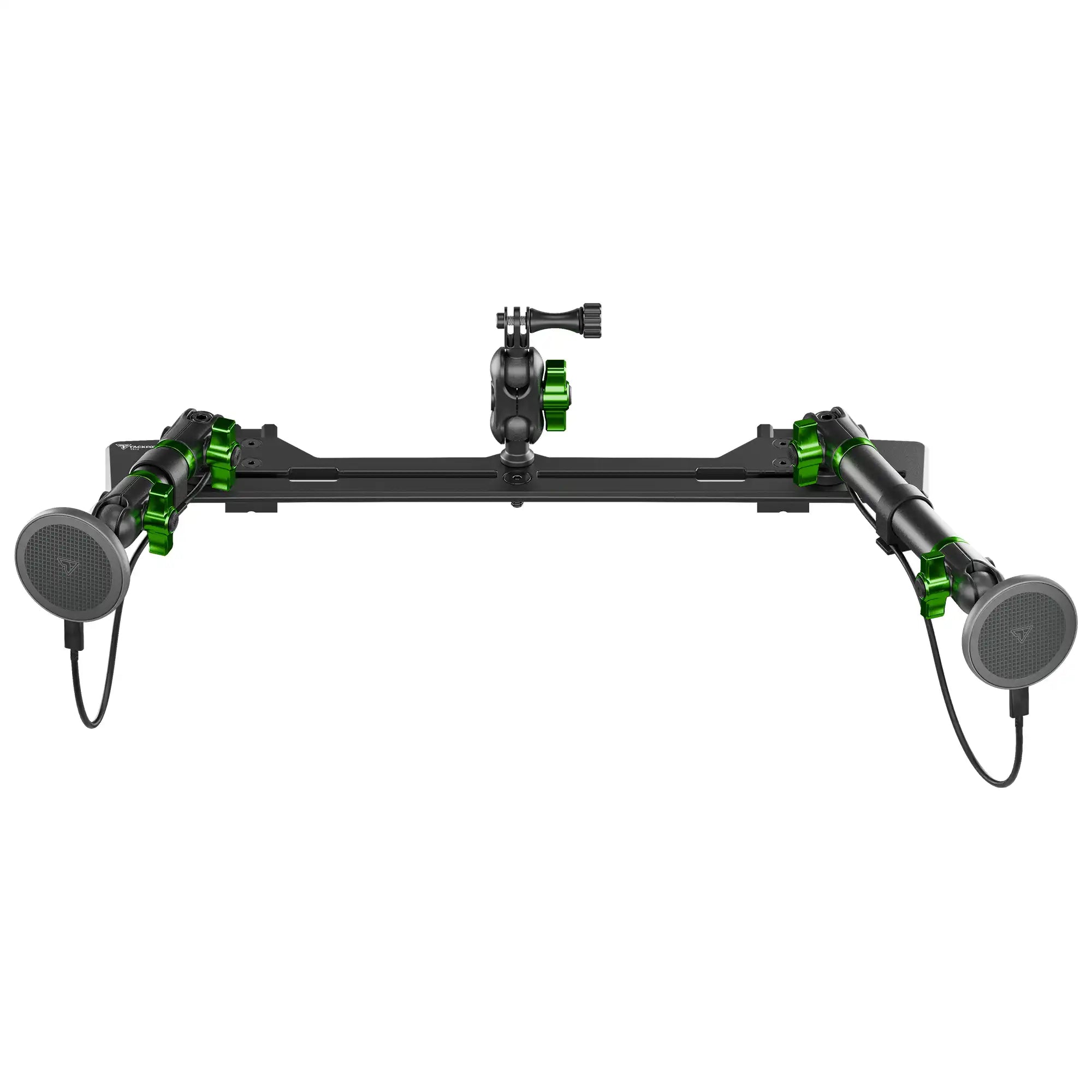 TRAXX™ - Slim Track Dash Bracket With Dual MagSafe Charging Phone Mounts & GoPro Mount | 2021-2026 Ford Bronco & Bronco Raptor (Non-Sport)