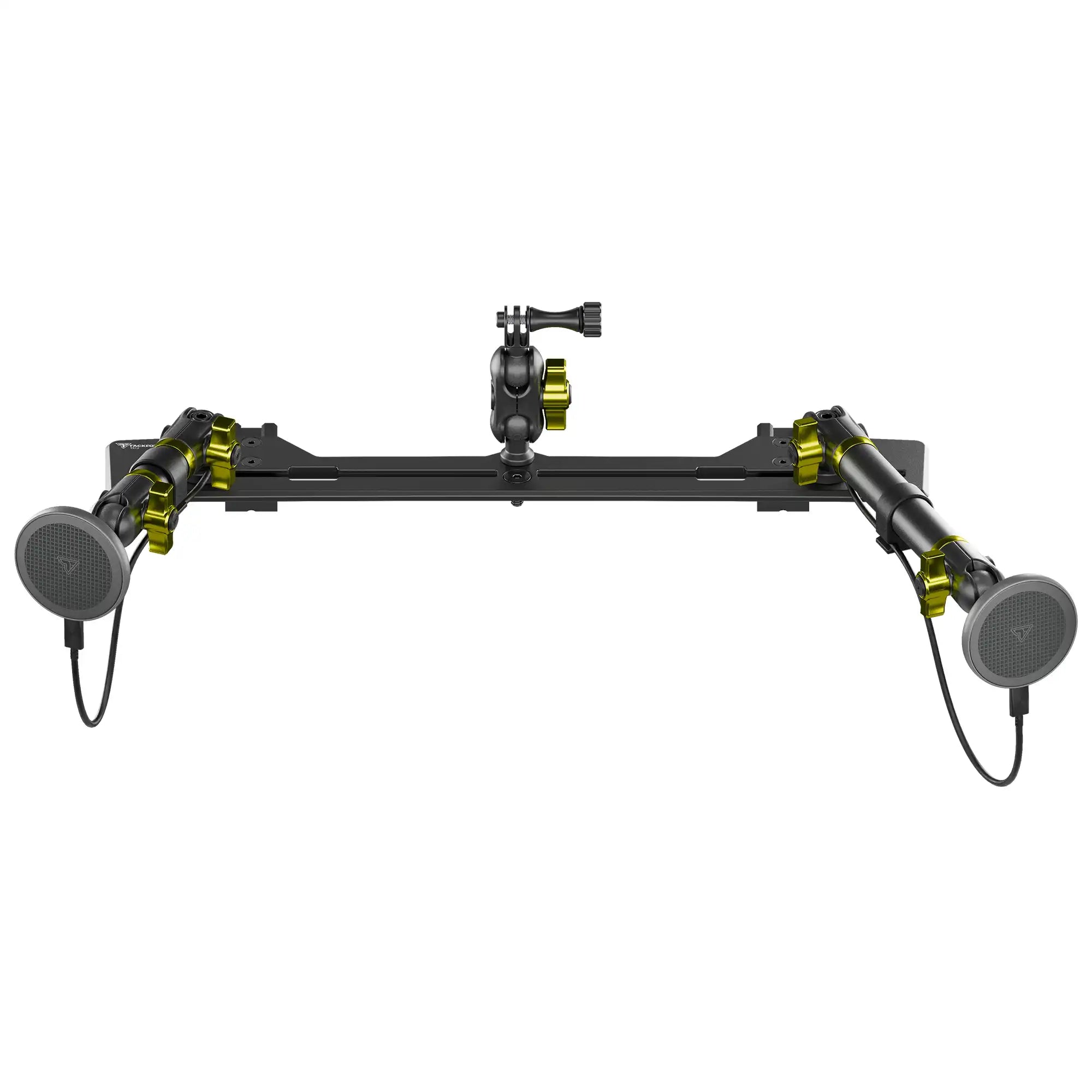 TRAXX™ - Slim Track Dash Bracket With Dual MagSafe Charging Phone Mounts & GoPro Mount | 2021-2026 Ford Bronco & Bronco Raptor (Non-Sport)
