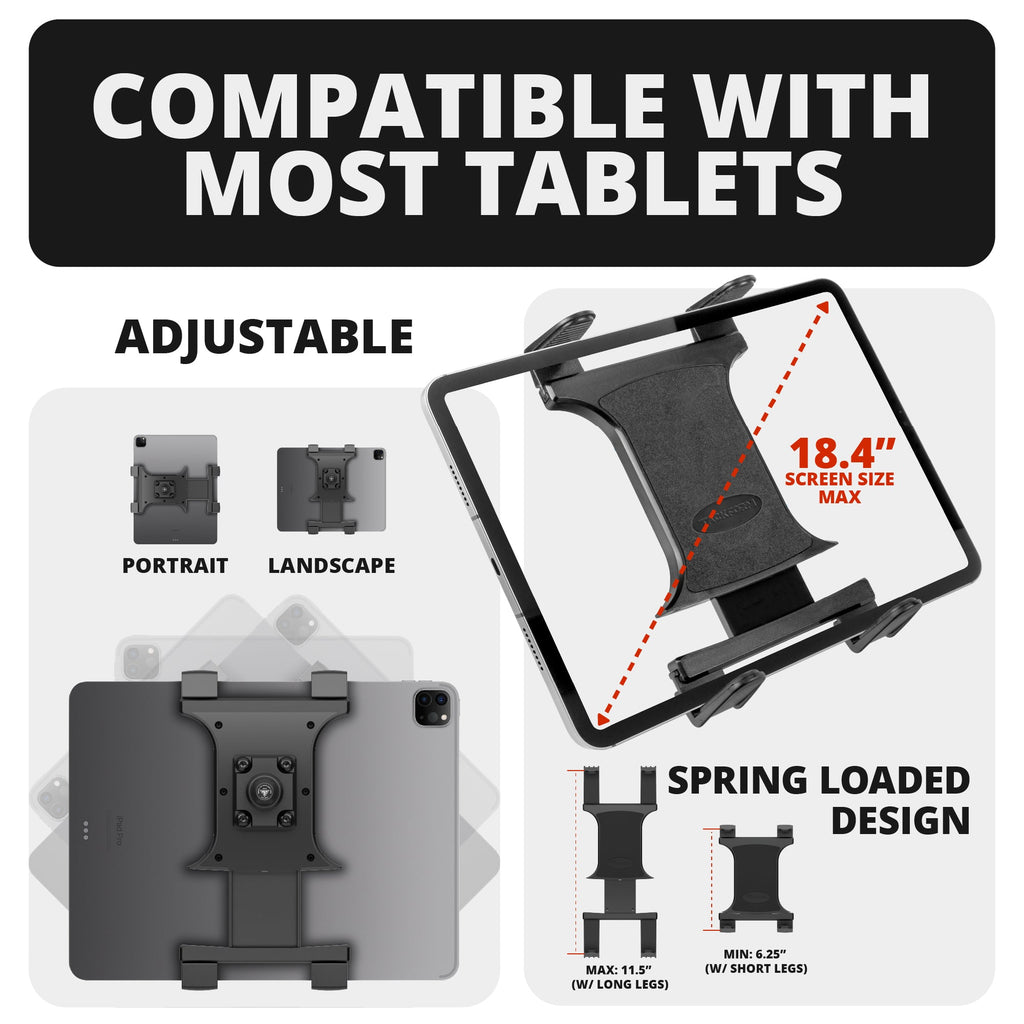TRAXX™ - Slim Track Dash Bracket With 20LITE Phone & Tablet Mounts | ‘15-‘20 Ford F-150, ‘17-‘22 Super Duty, ‘18-‘21 Expedition (See Compatibility Info For Year/Trim Details)