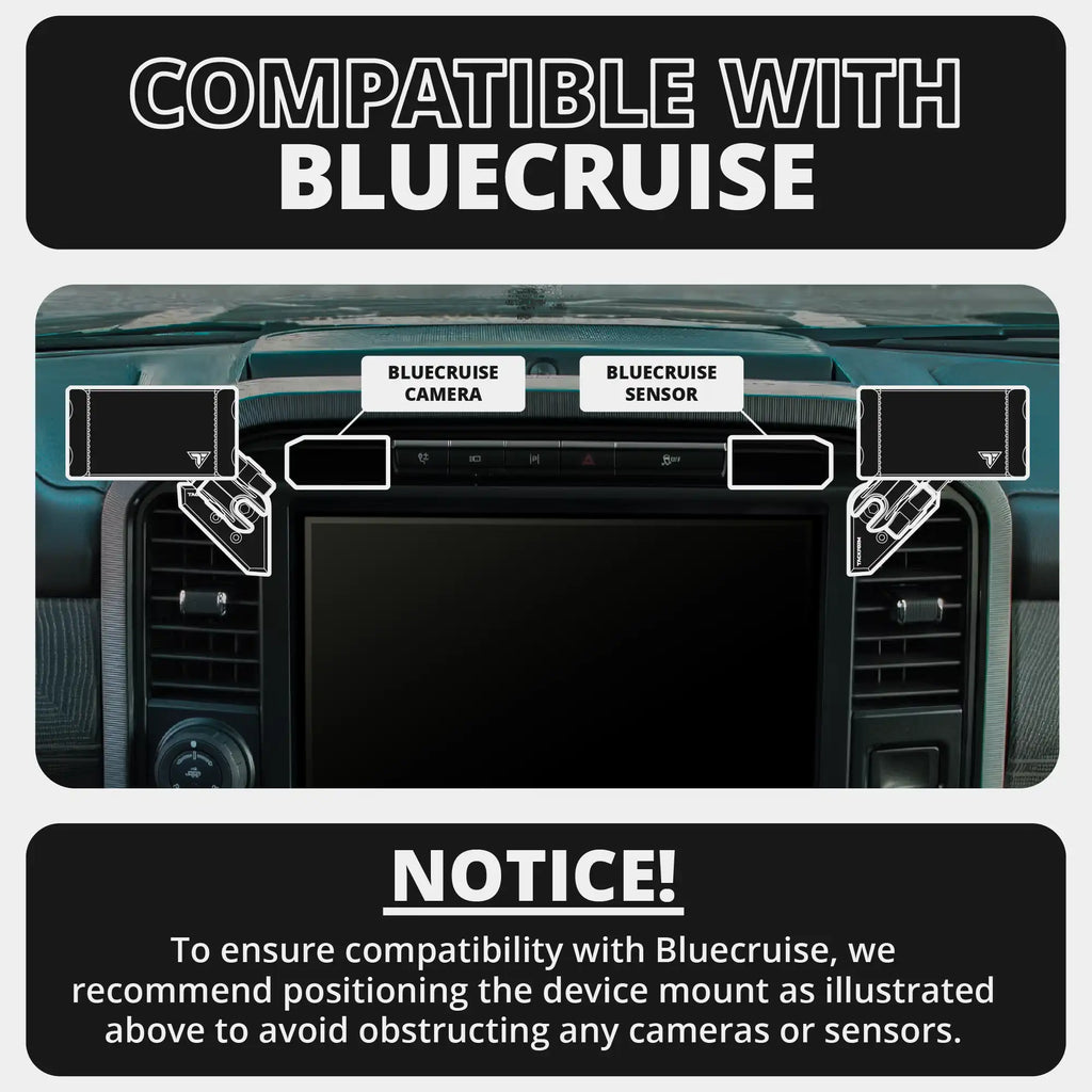 LINK™ Vent Mount Bracket With Qi2/MagSafe Charging and Cooling Phone Holder | Choose Your Arm Length | 2021-2025 Ford F-150/Raptor & 2023-2025 Ford Super Duty