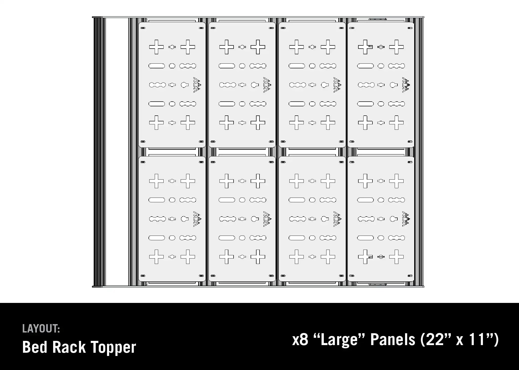 Jeep Gladiator Bed Rack - DRIFTR Topper (Add-on)