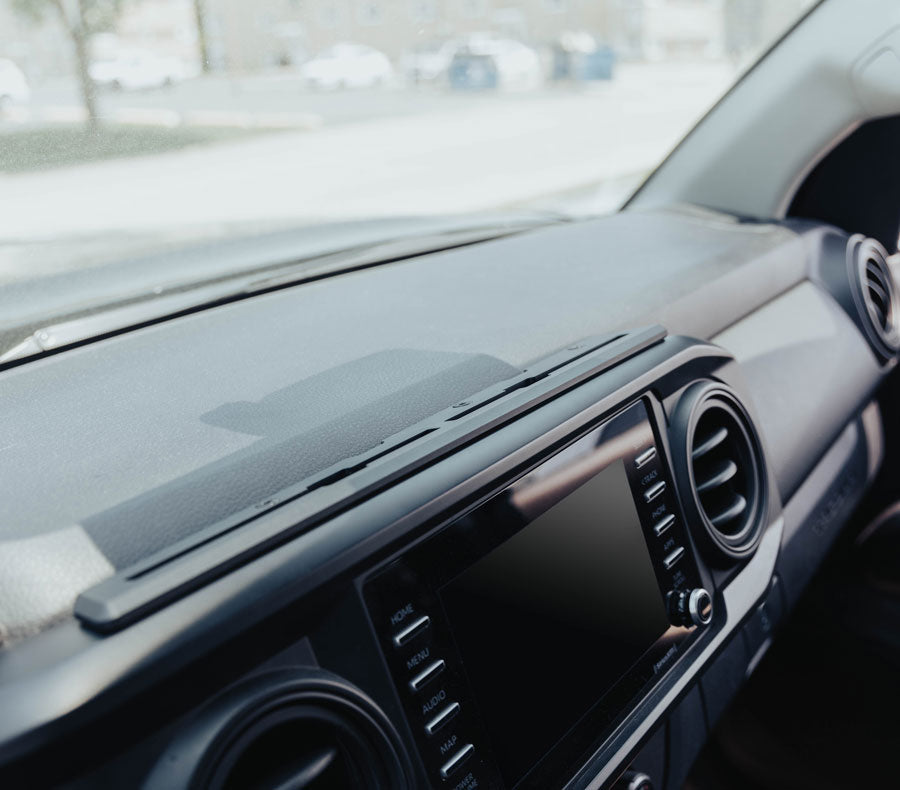 TRAXX - Slim Track Dash Bracket With 20LITE Phone & Midland Magnetic CB Radio Mic Mounts | 2016 - 2023 Toyota Tacoma